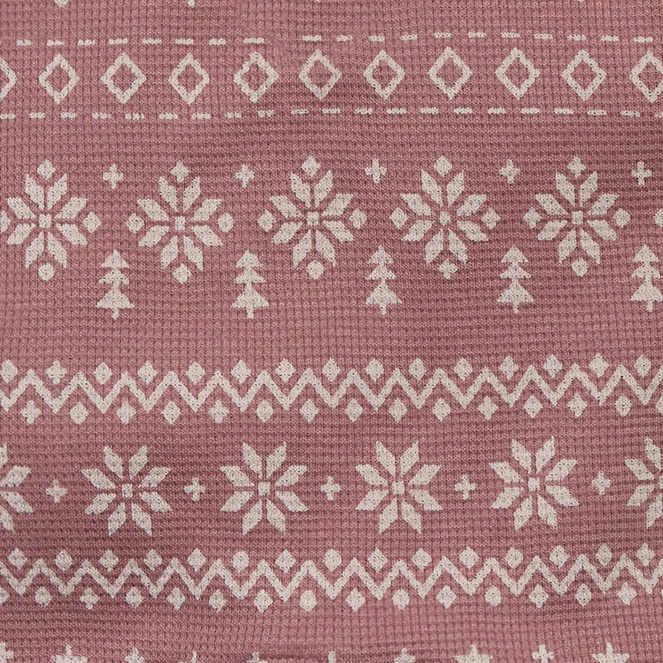 Baby Girls Rose Fair Isle Waffle Romper Gerber Childrenswea