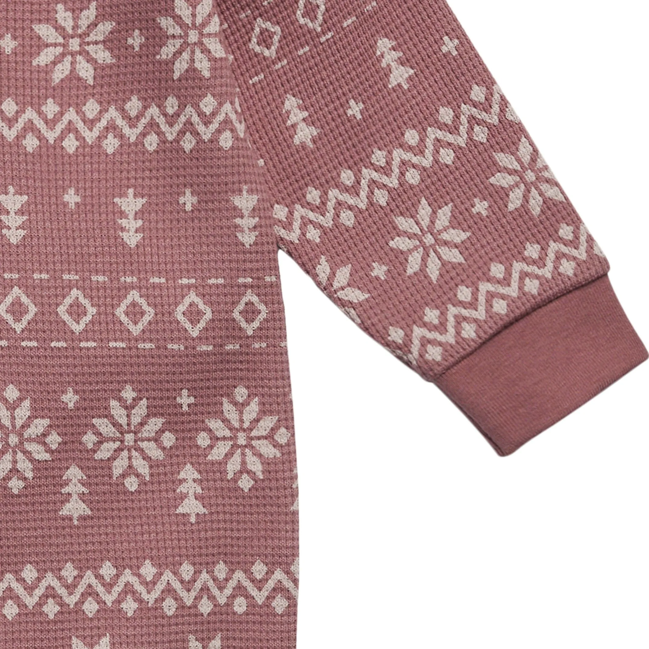 Baby Girls Rose Fair Isle Waffle Romper Gerber Childrenswea