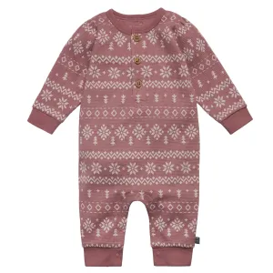 Baby Girls Rose Fair Isle Waffle Romper Gerber Childrenswea