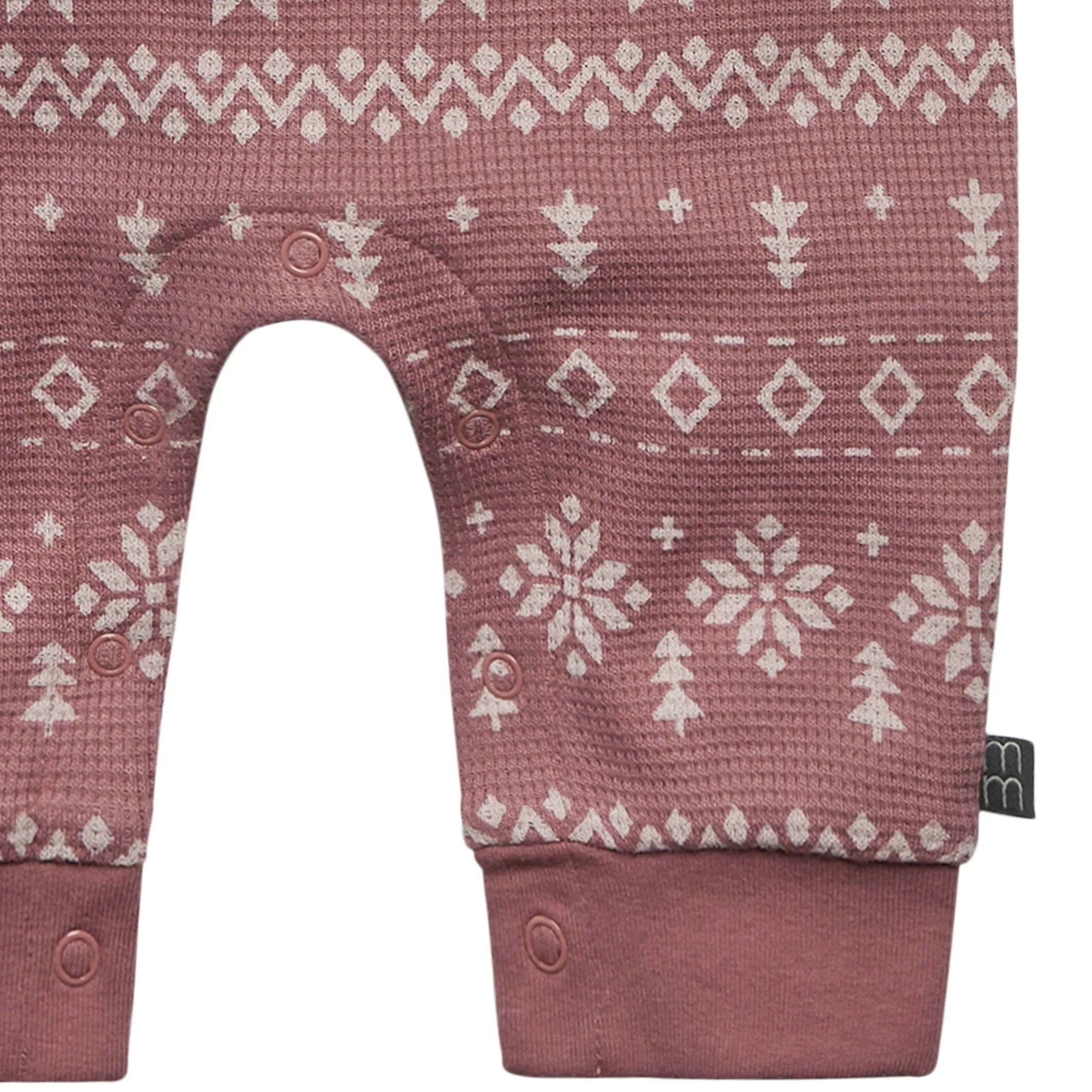 Baby Girls Rose Fair Isle Waffle Romper Gerber Childrenswea
