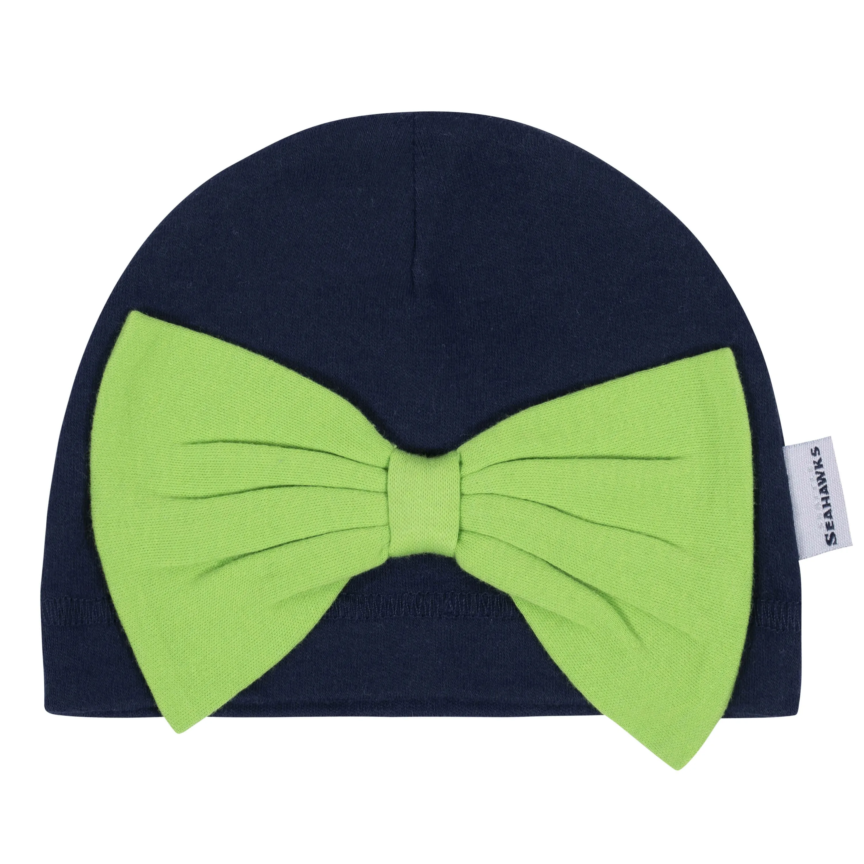 Baby Girls Seattle Seahawks 3-Piece Bodysuit, Footed Pant, and Cap Set Gerber Childrenswea