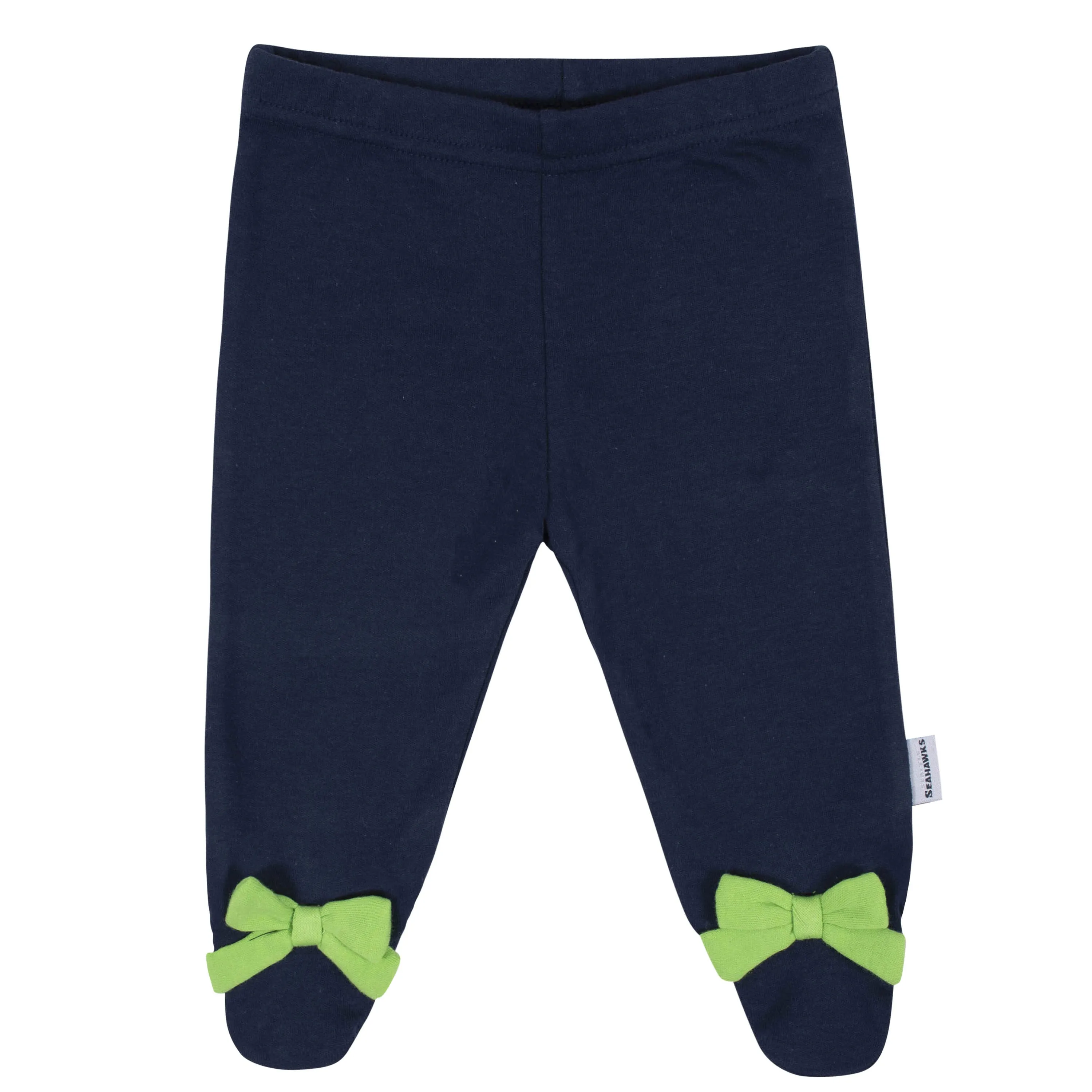 Baby Girls Seattle Seahawks 3-Piece Bodysuit, Footed Pant, and Cap Set Gerber Childrenswea