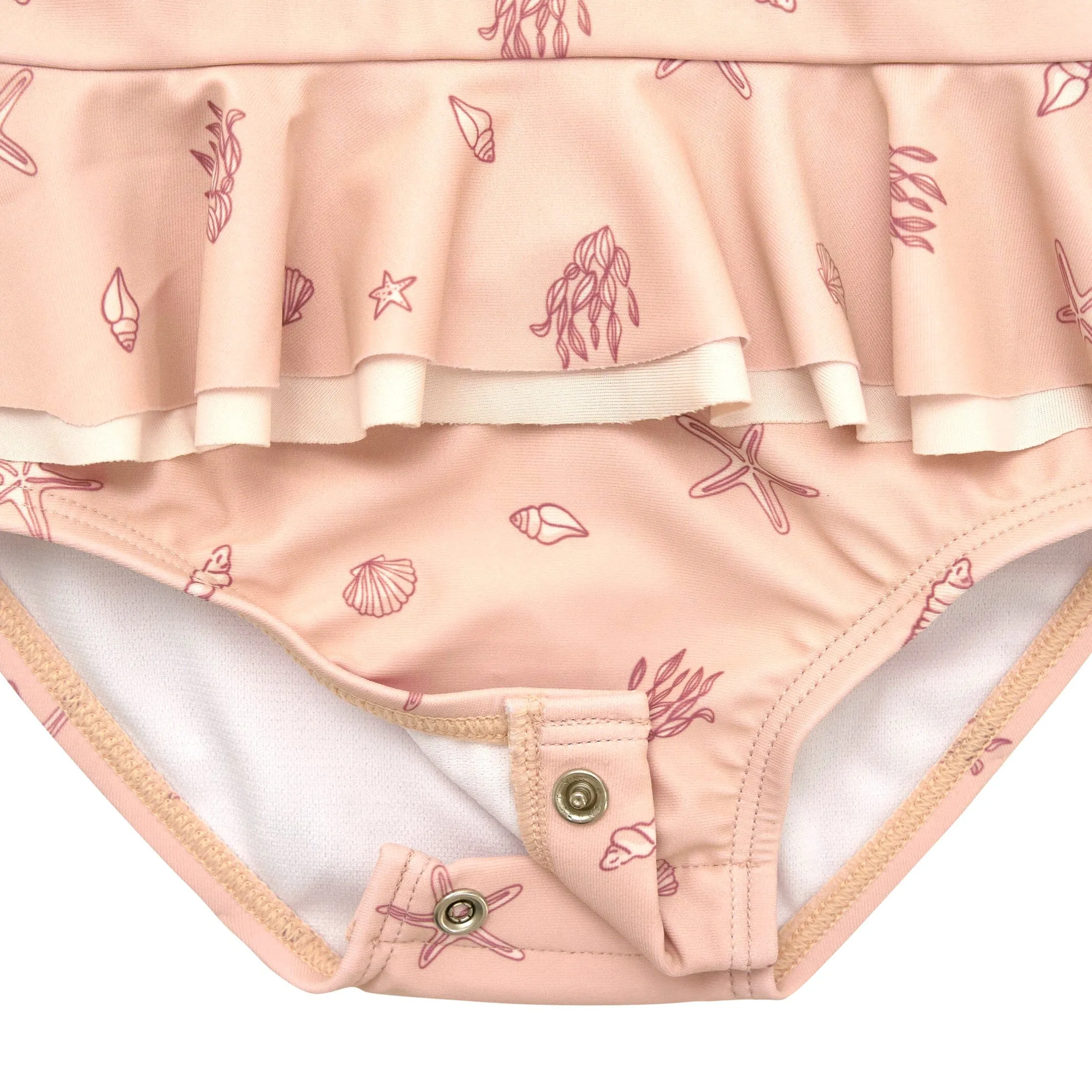 Baby Girls UPF 50  Seashells One-Piece Swimsuit Gerber Childrenswea