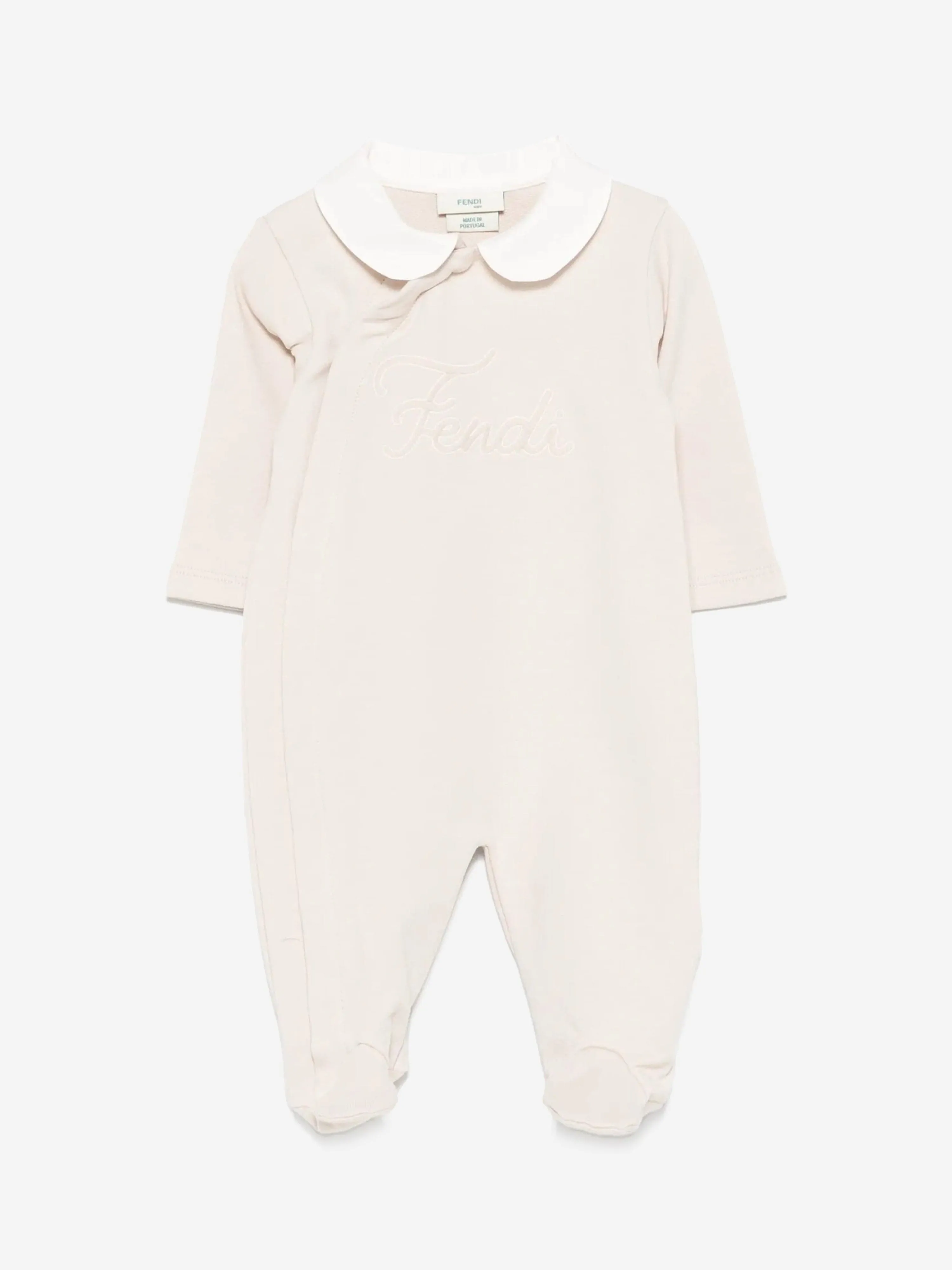 Baby Logo Babygrow Set in Beige