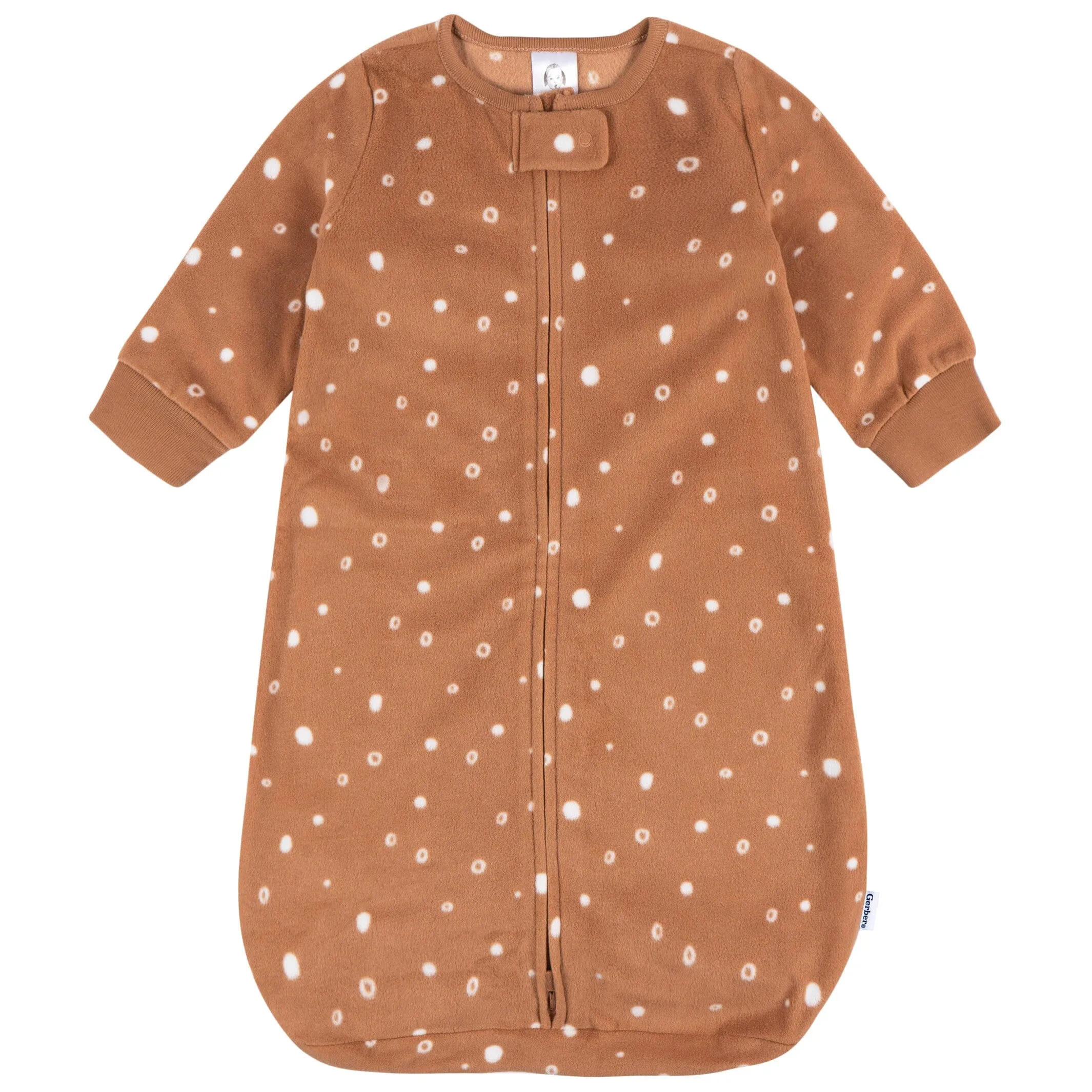 Baby Neutral Brown Dots Wearable Blanket Gerber Childrenswea