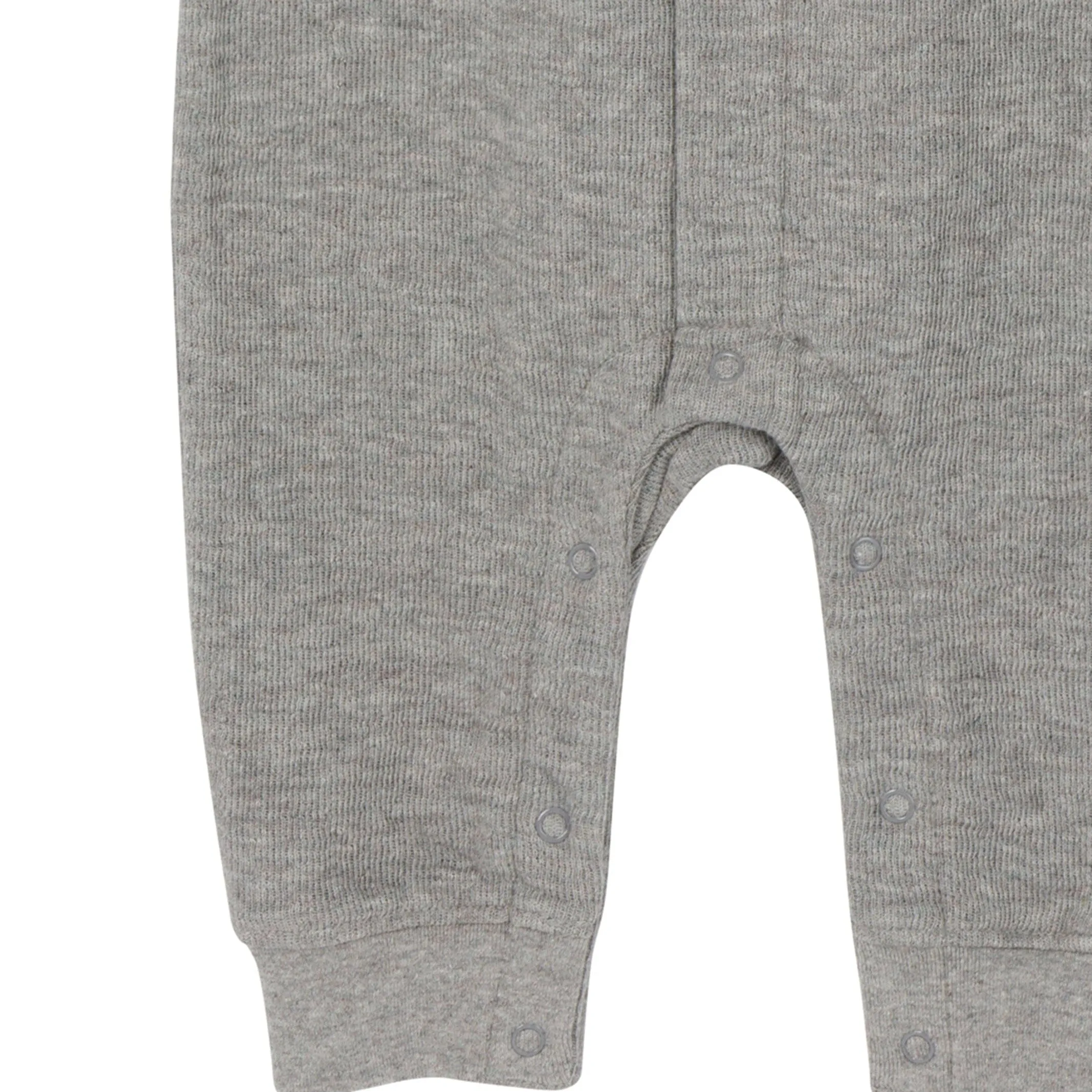 Baby Neutral Grey Heather Hooded Romper Gerber Childrenswea