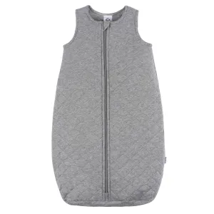 Baby Neutral Grey Heather Quilted Jersey Wearable Blanket Gerber Childrenswea