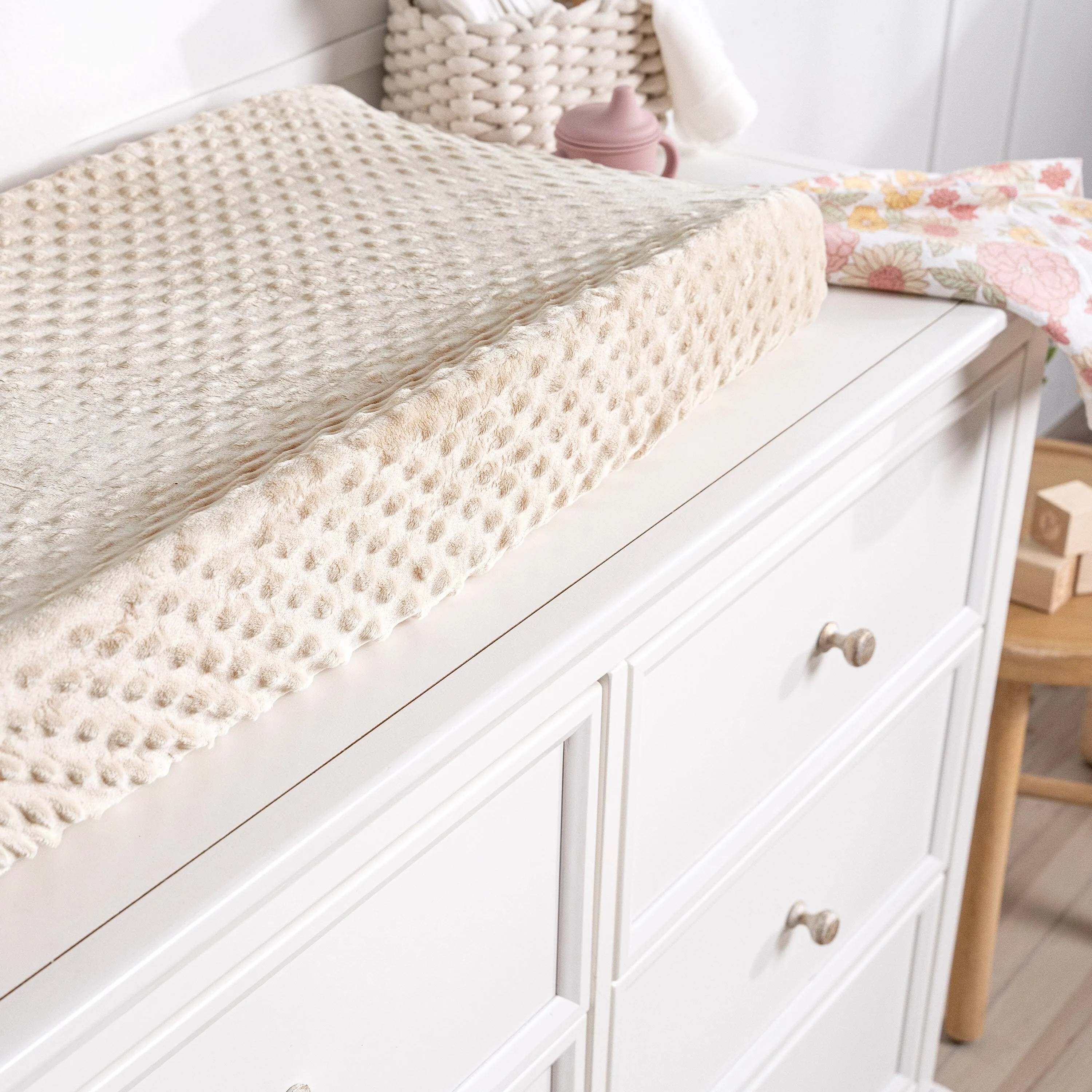 Baby Neutral Ivory Dotted Changing Pad Cover Gerber Childrenswea