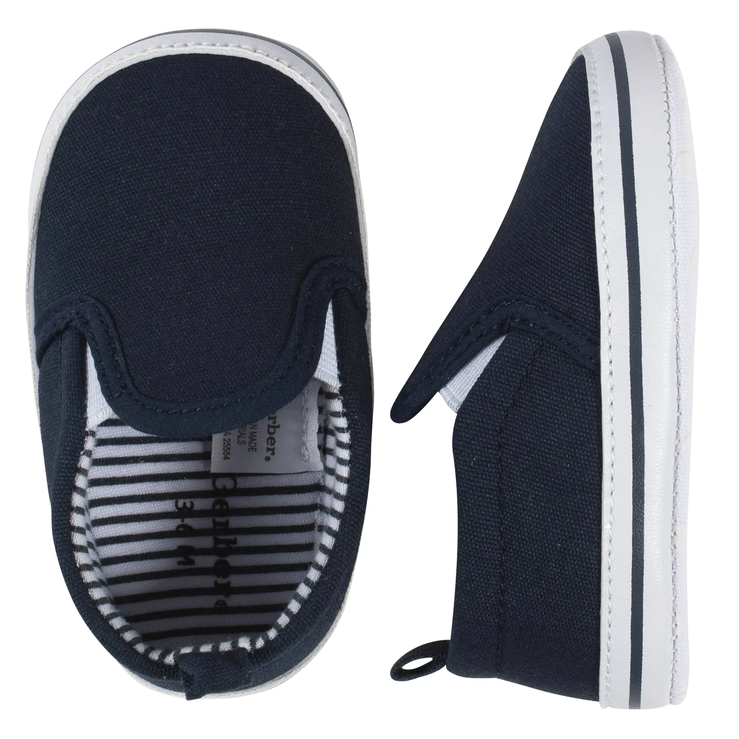 Baby Neutral Navy Slip-On Sneaker Gerber Childrenswea