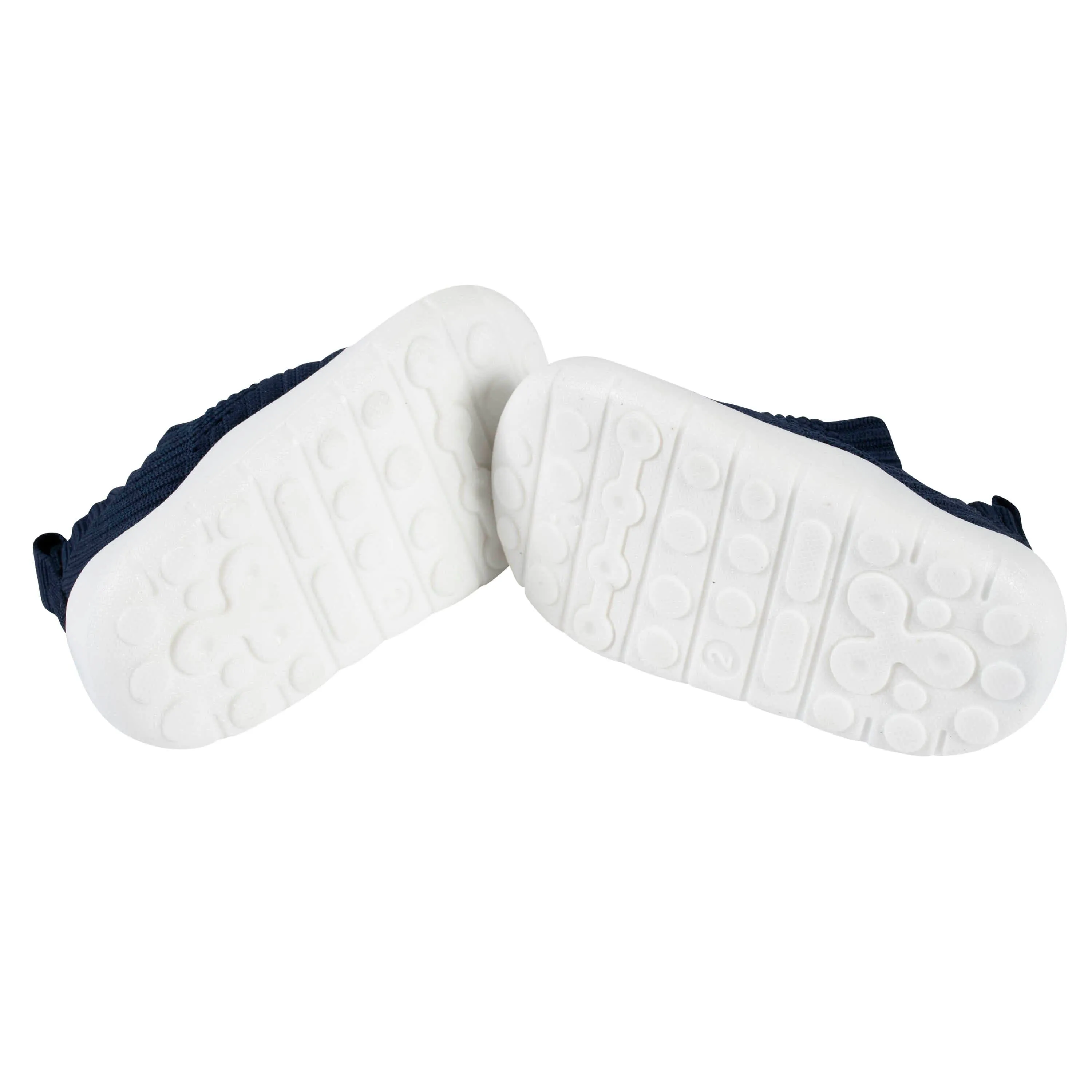 Baby Neutral Navy Stretchy Knit Slip-On Sneaker Gerber Childrenswea