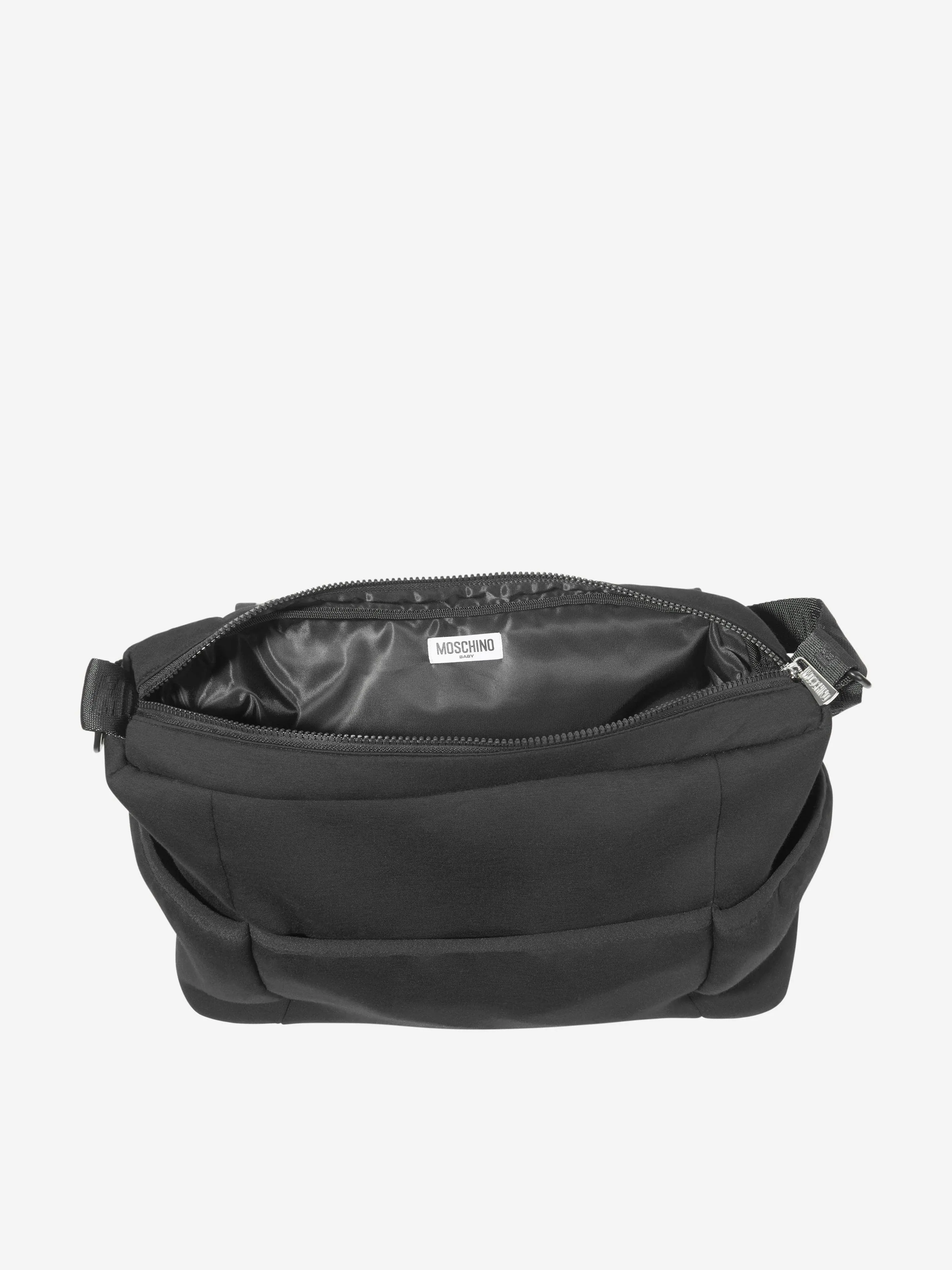Baby Teddy Bear Changing Bag in Black (40cm)