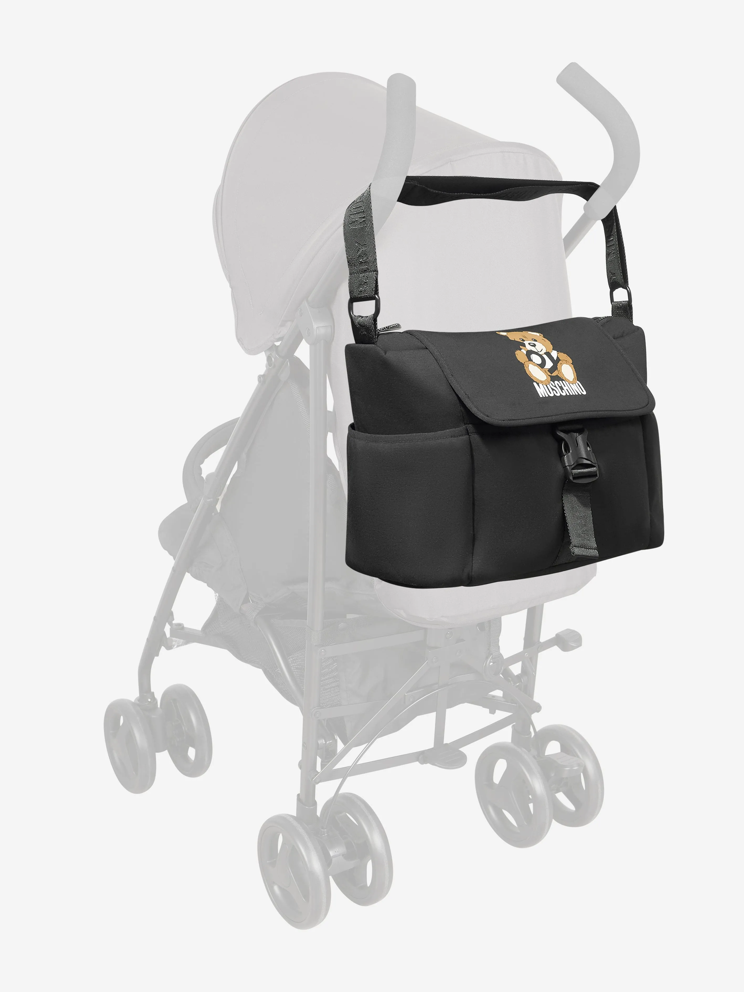 Baby Teddy Bear Changing Bag in Black (40cm)