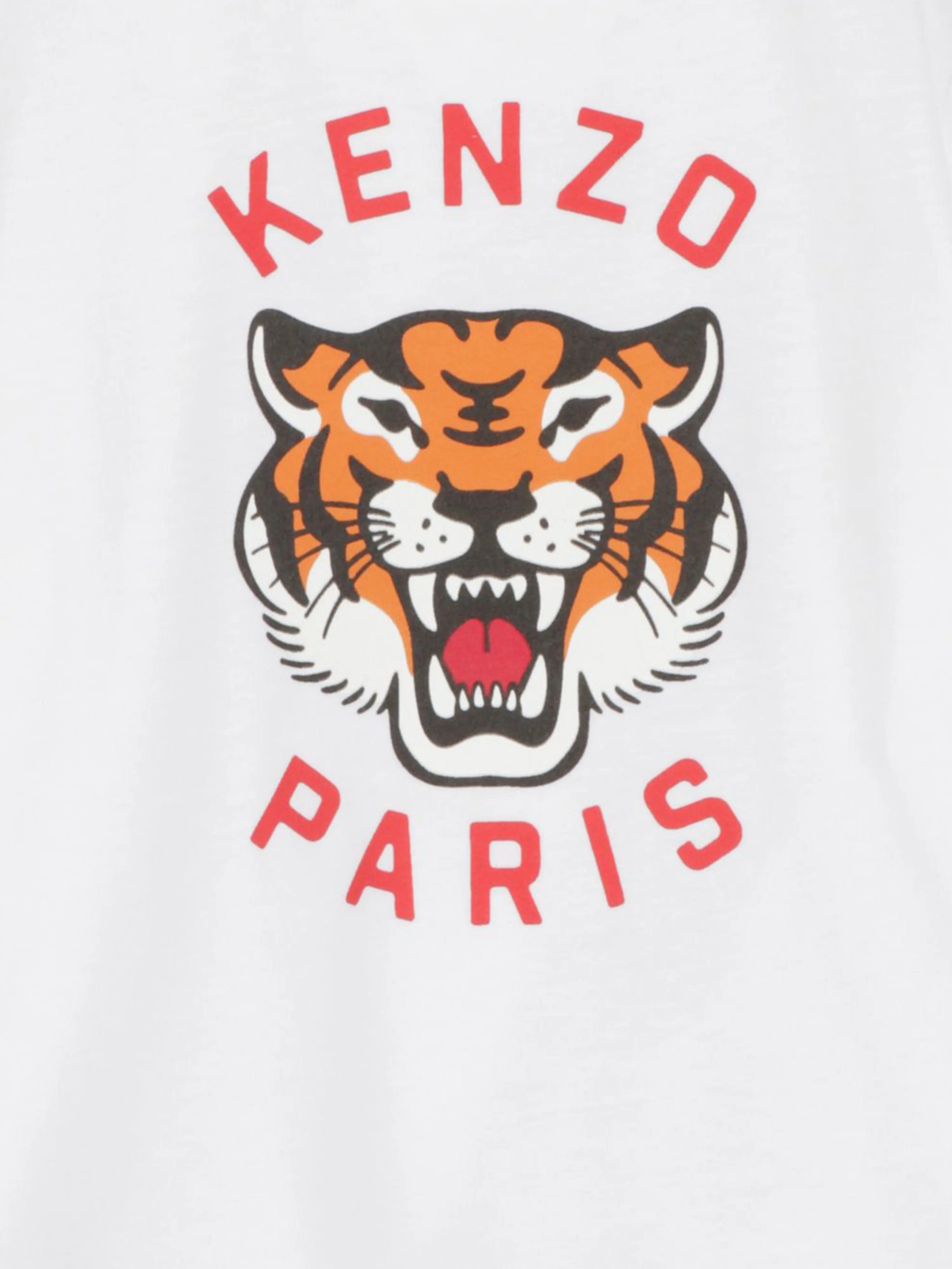 Baby Tiger Logo T-Shirt in White