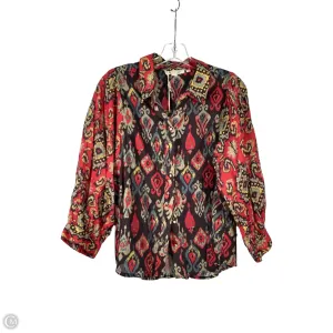 Blouse Long Sleeve By Forever That Girl In Red & Yellow, Size: S