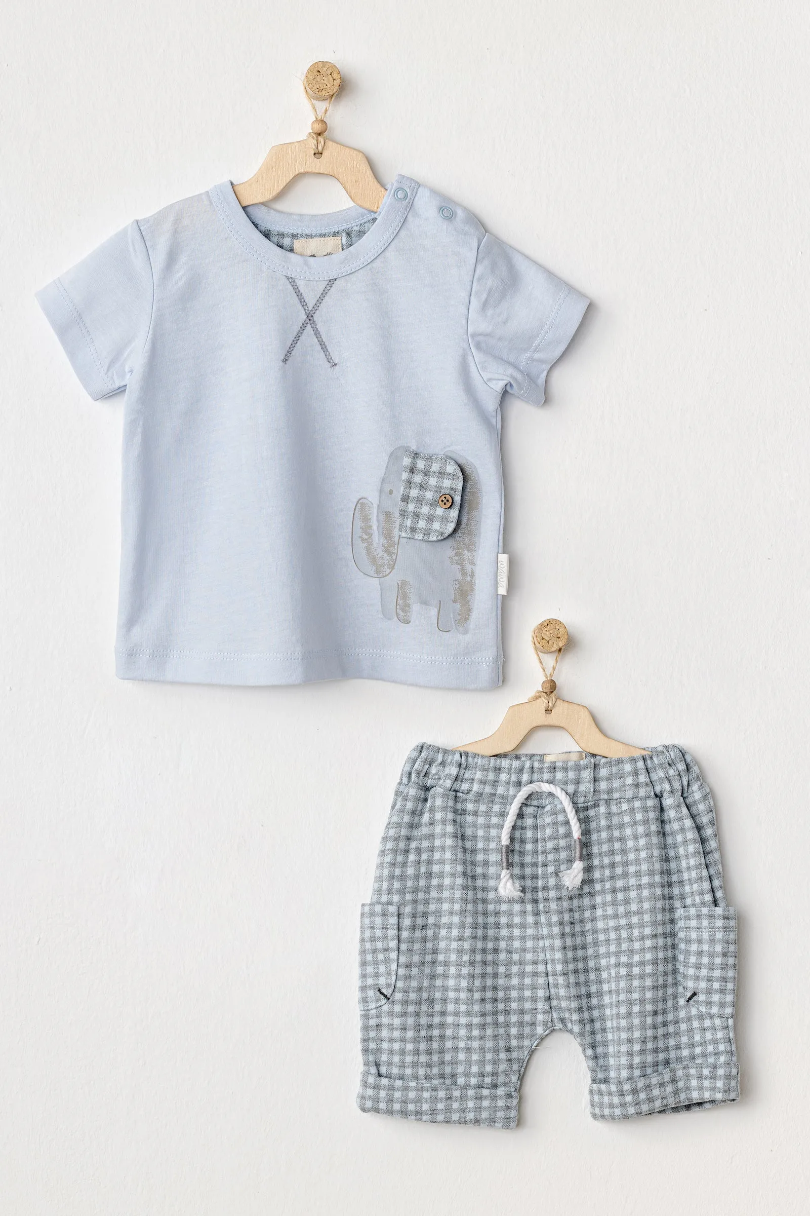 Blue Safari Plaid Summer Outfit
