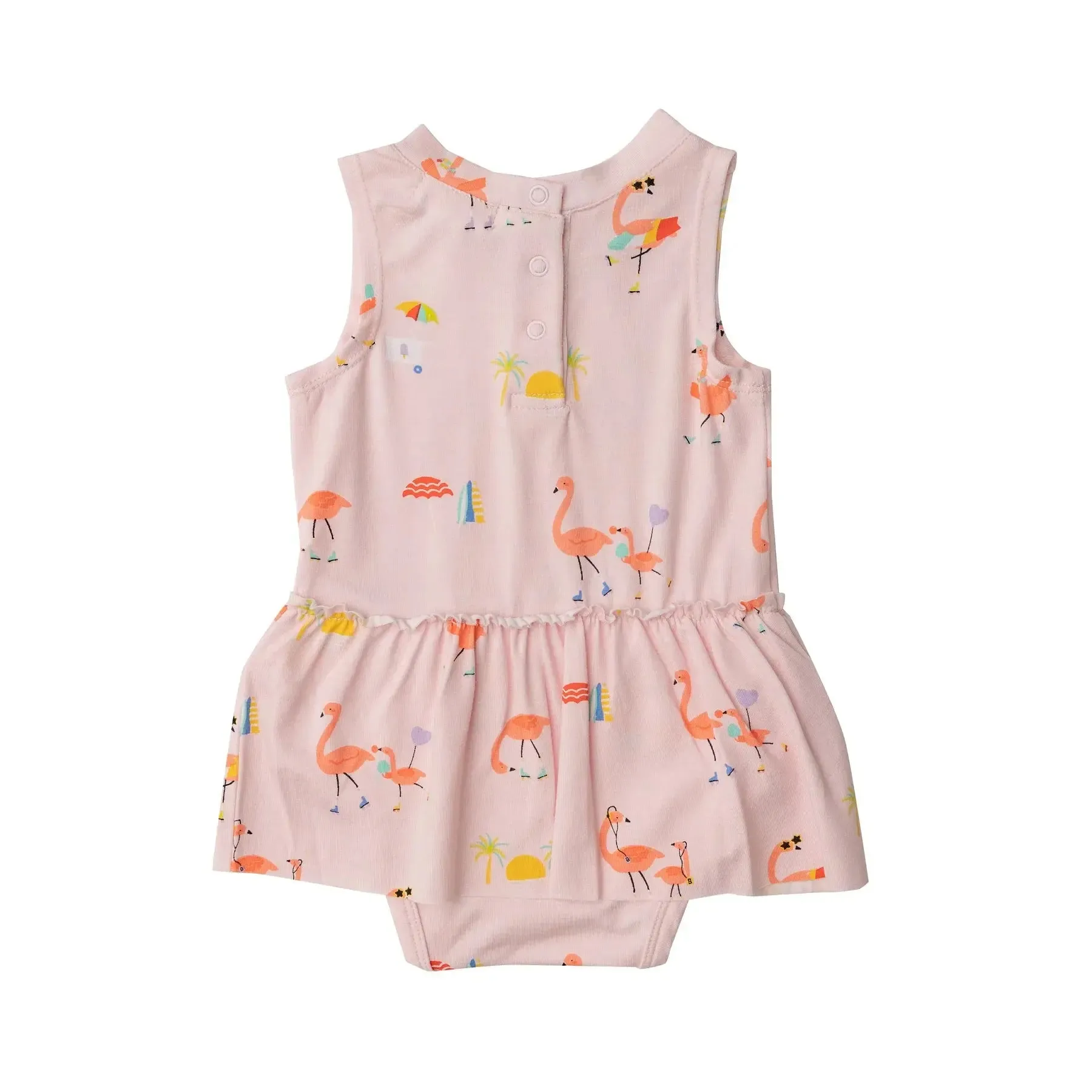 Bodysuit with Skirt - Boardwalk Flamingos | Angel Dear