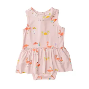 Bodysuit with Skirt - Boardwalk Flamingos | Angel Dear