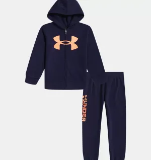 Boys Midnight Navy Symbol Hoodie And Sweatpants Set | Under Armour