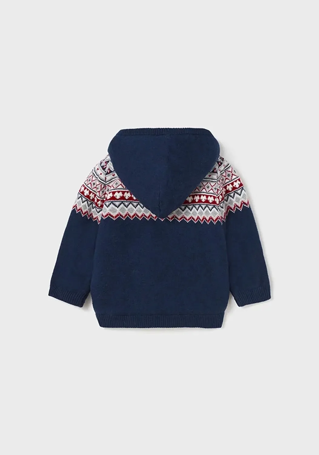 Boys NAVY KNIT CARDIGAN HOODED | Mayoral