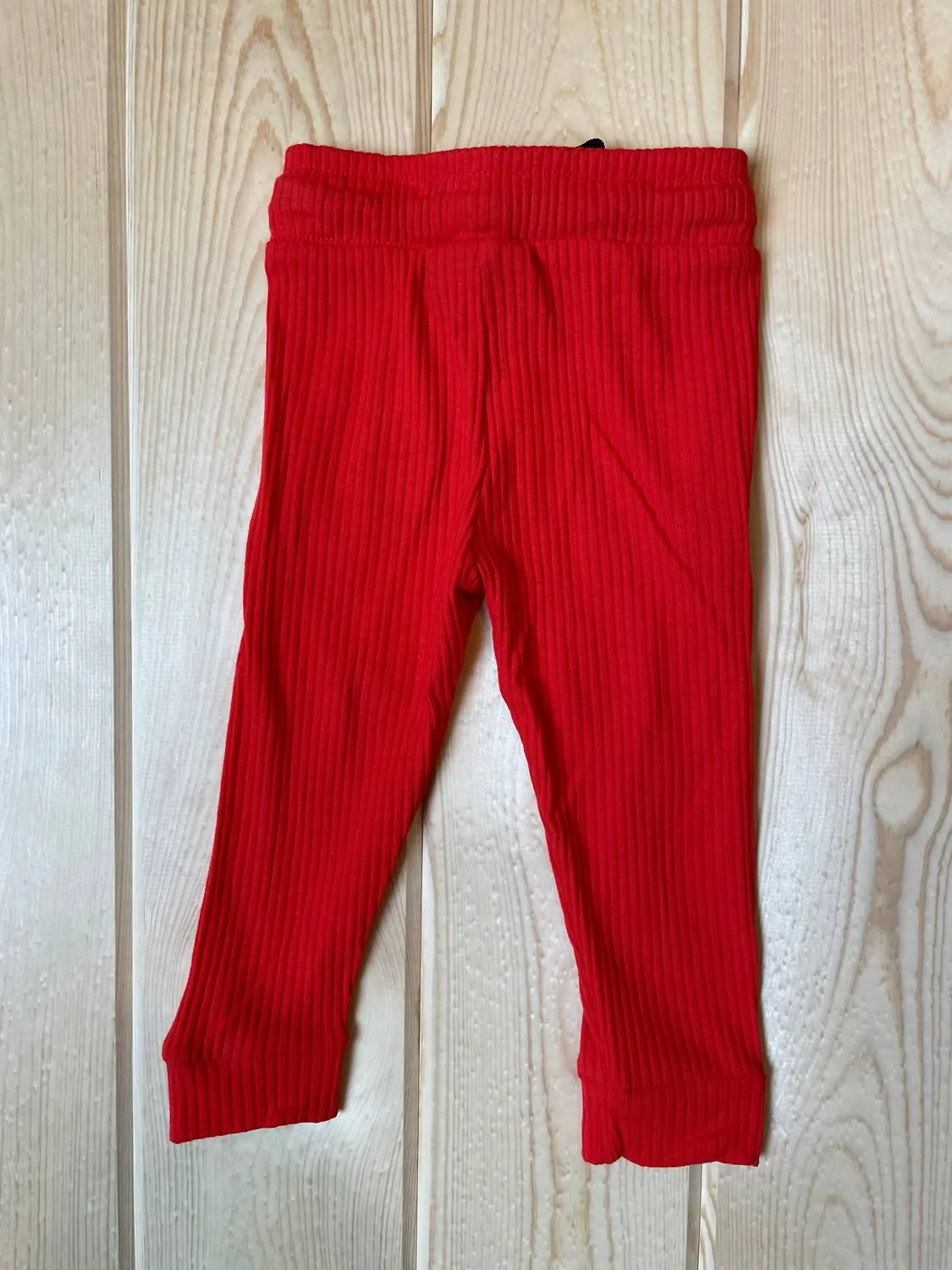 Boy's Ribbed Jogger In Red