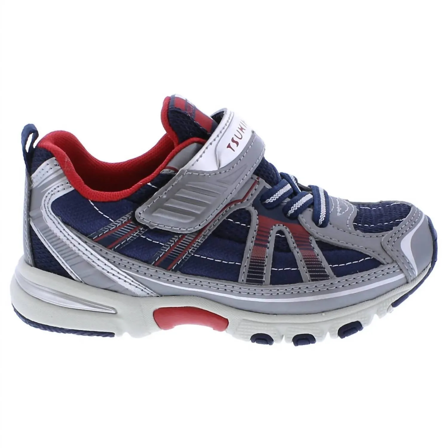 Boy's Storm Sneakers In Steel/cobalt