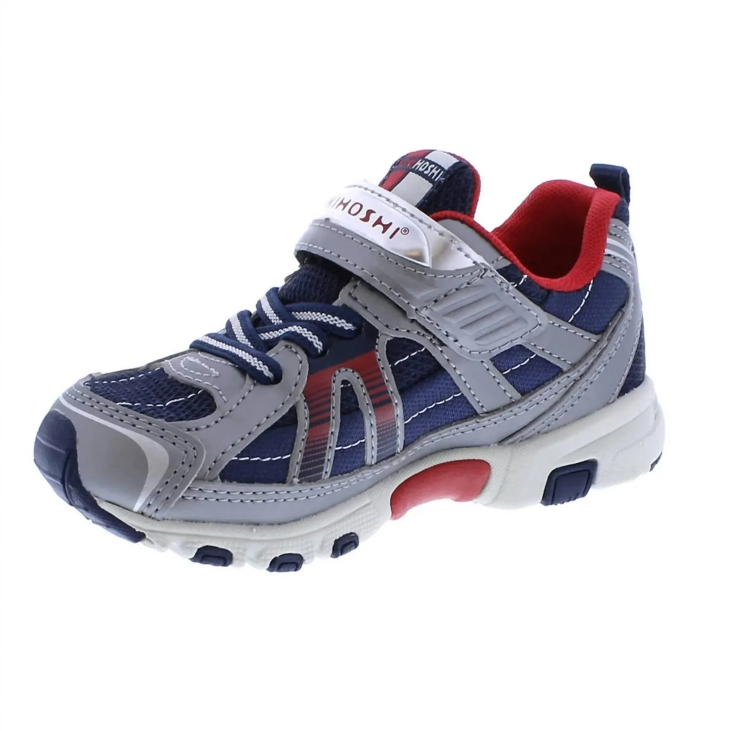 Boy's Storm Sneakers In Steel/cobalt