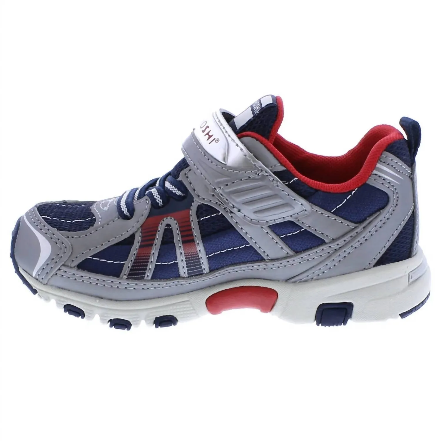 Boy's Storm Sneakers In Steel/cobalt