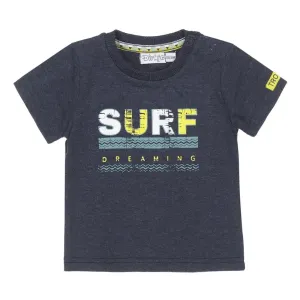 Boys T-shirt Blue Melange Surf | Dirkje