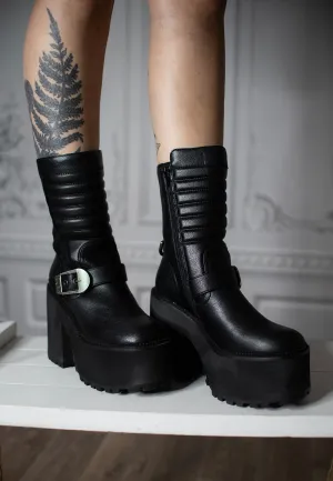 Buffalo - Killah Bike Zip Vegan Nappa Black - Girl Shoes