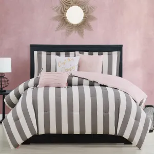 Cabana Striped Reversible Comforter Set Juicy Couture