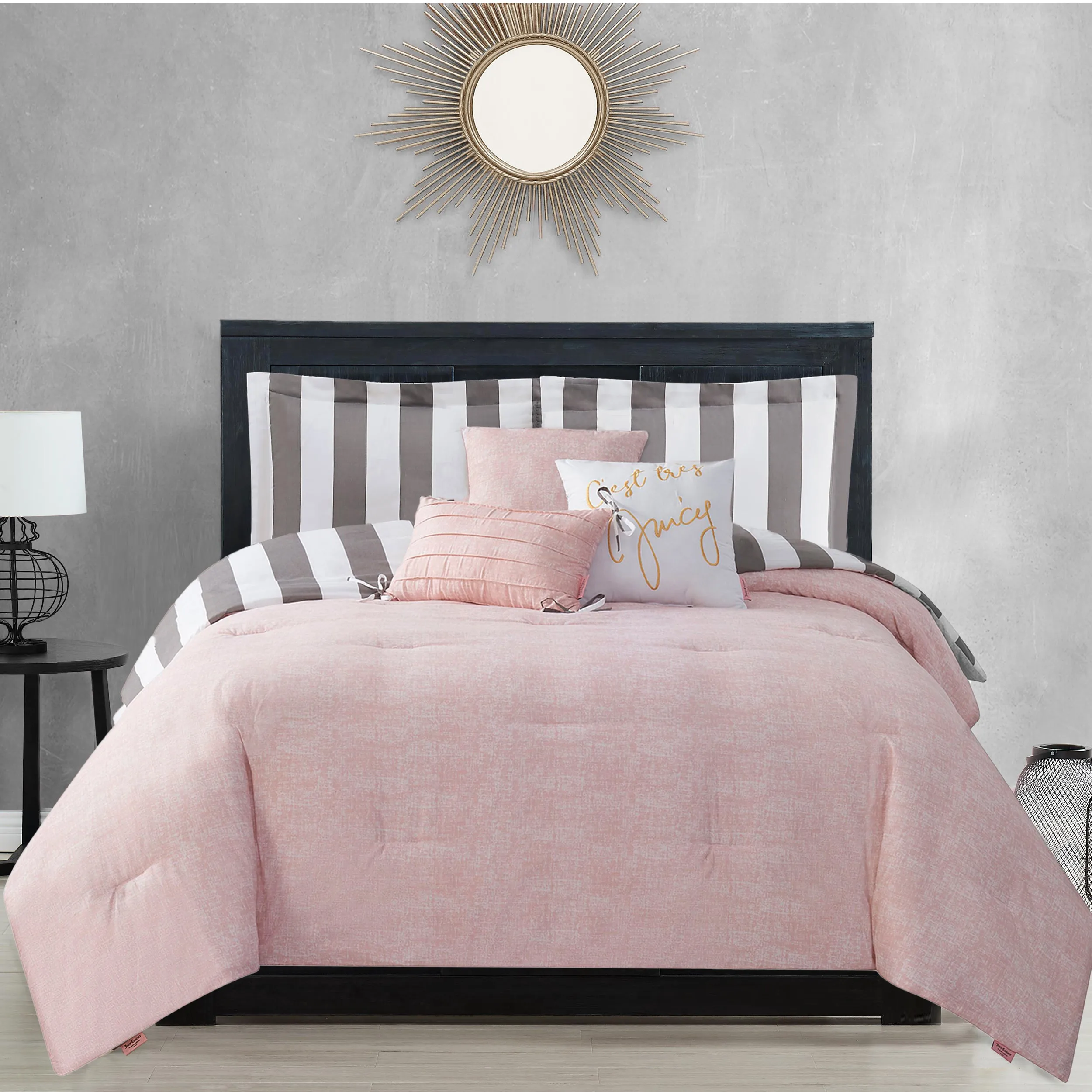 Cabana Striped Reversible Comforter Set Juicy Couture