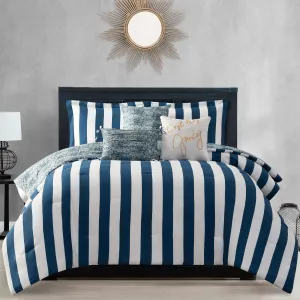 Cabana Striped Reversible Comforter Set Juicy Couture