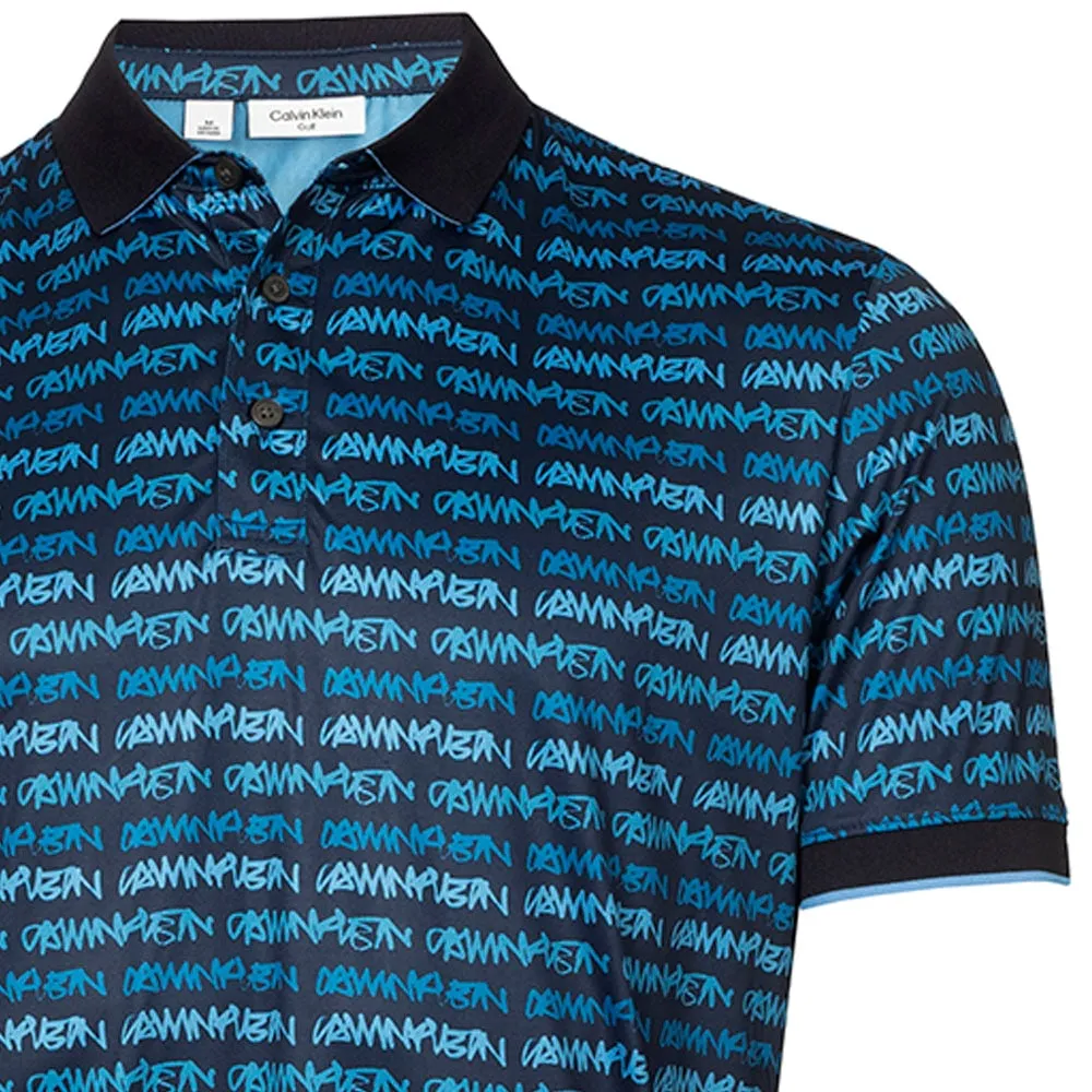 Calvin Klein Signature Polo Shirt - Navy/Boy Blue
