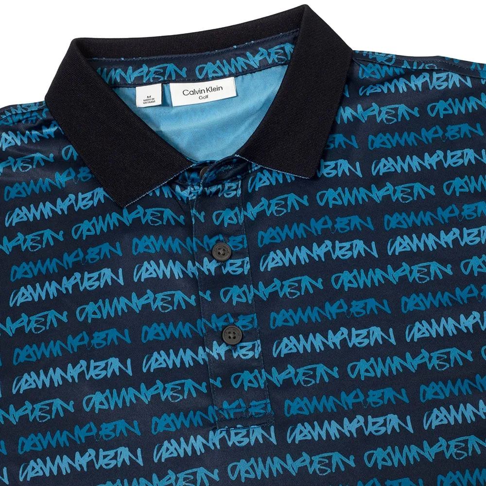 Calvin Klein Signature Polo Shirt - Navy/Boy Blue