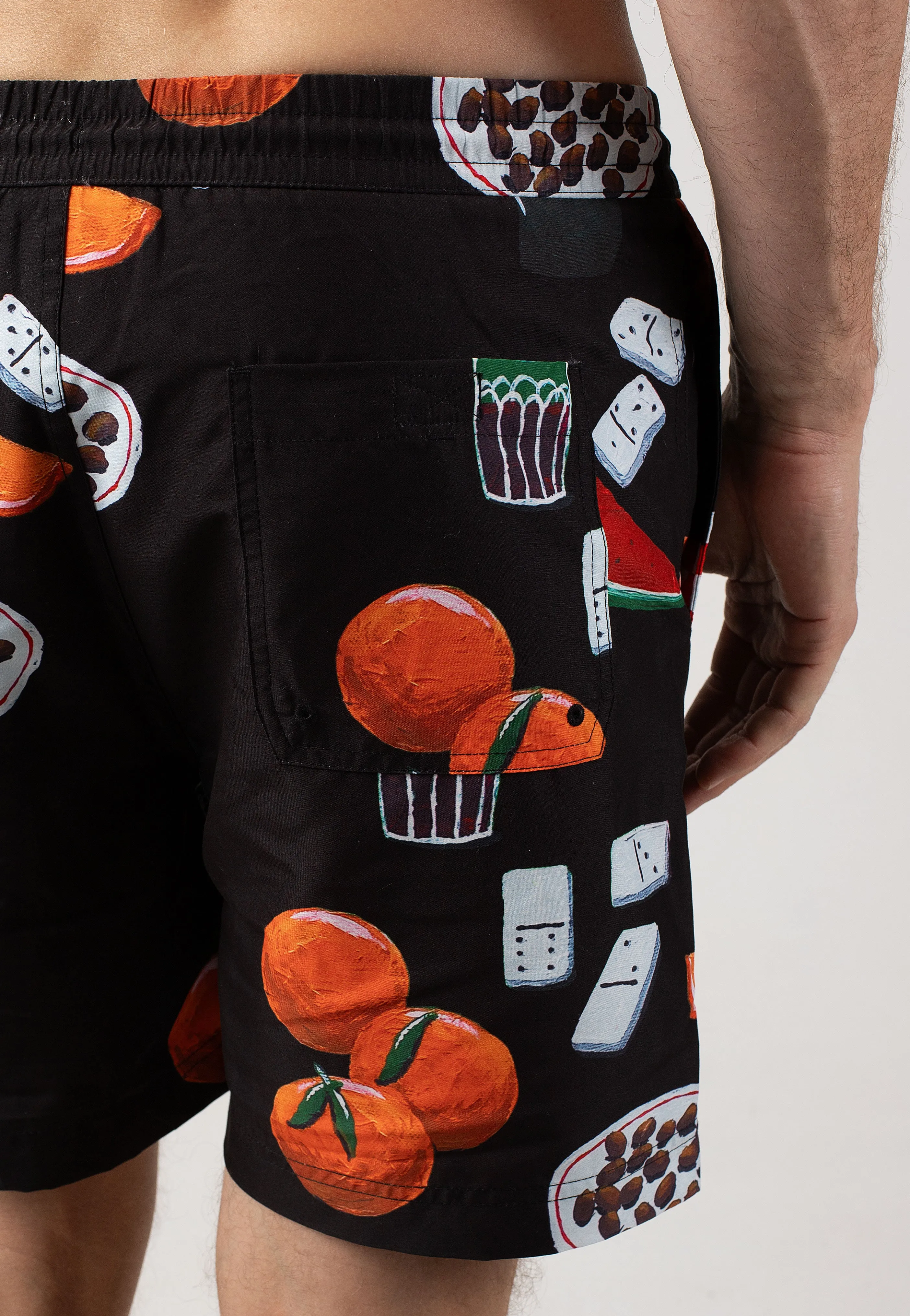 Carhartt WIP - Slater Swim Isis Maria Dinner Print/Black - Board Shorts