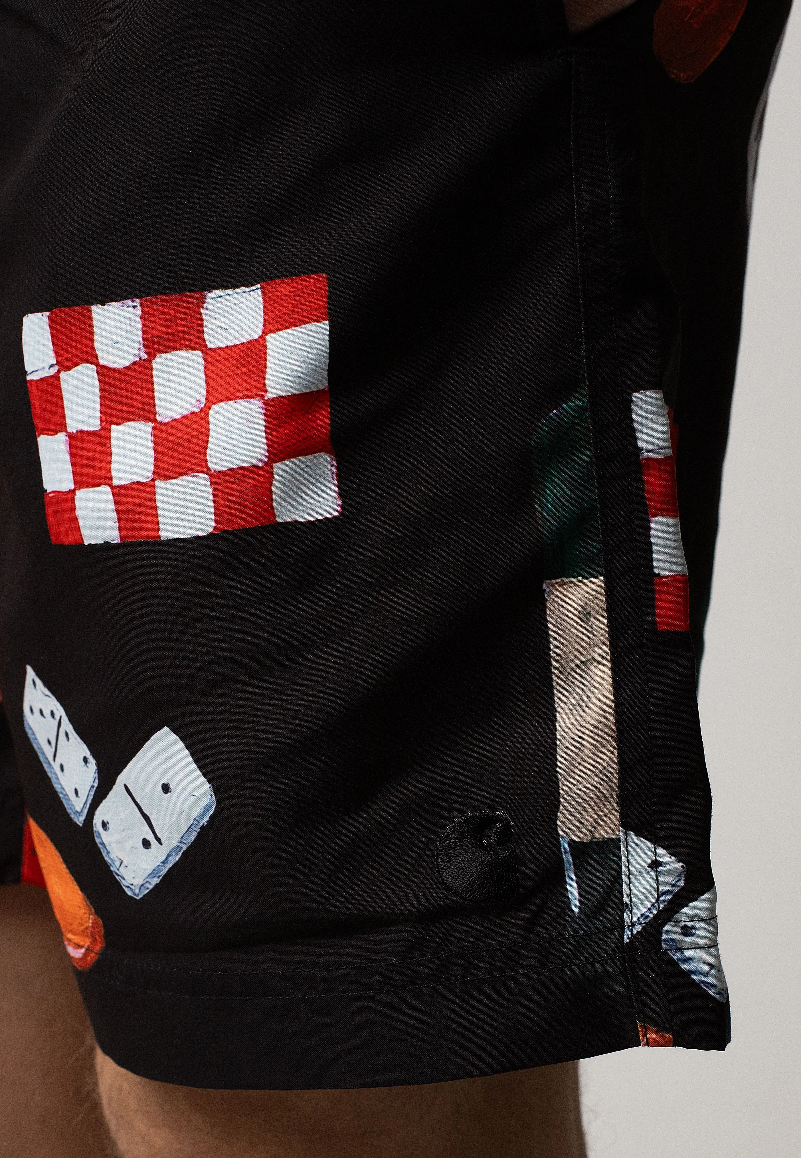 Carhartt WIP - Slater Swim Isis Maria Dinner Print/Black - Board Shorts