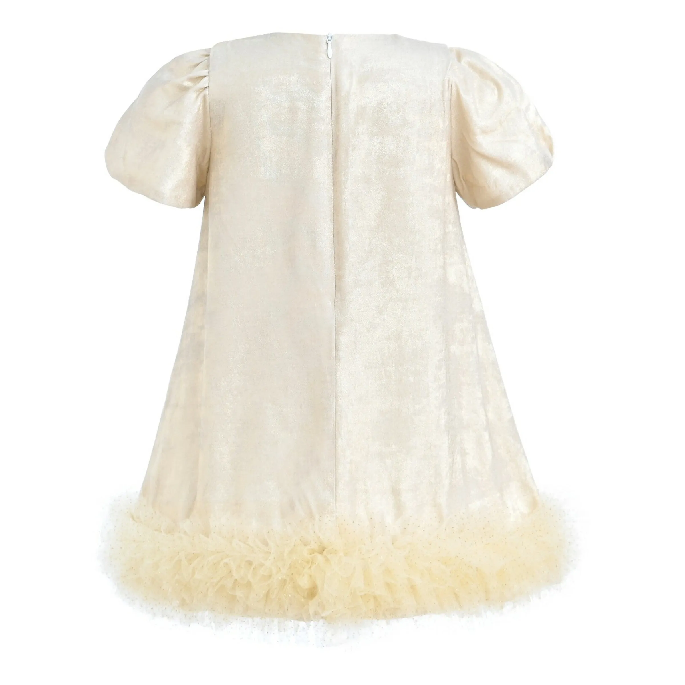 Champagne Teacup Frill Dress