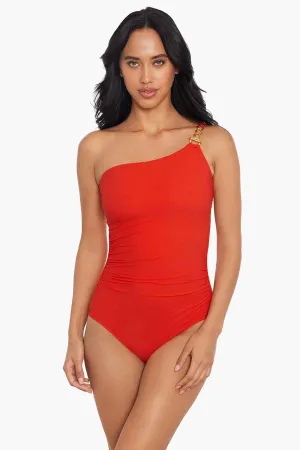 Charlize One Piece Swimsuit in Hyper Link