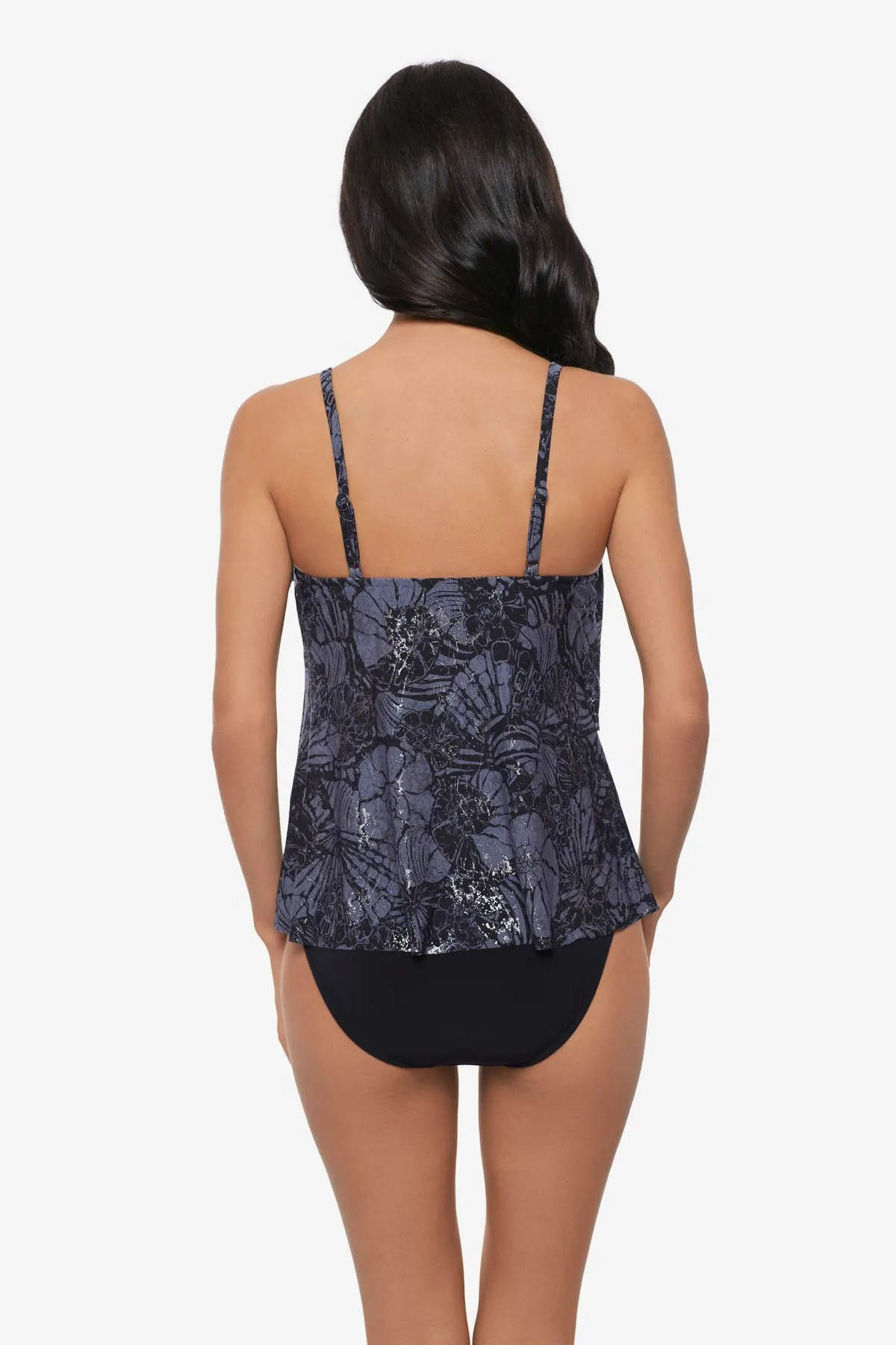 Chloe Tankini Top in Shell Beach