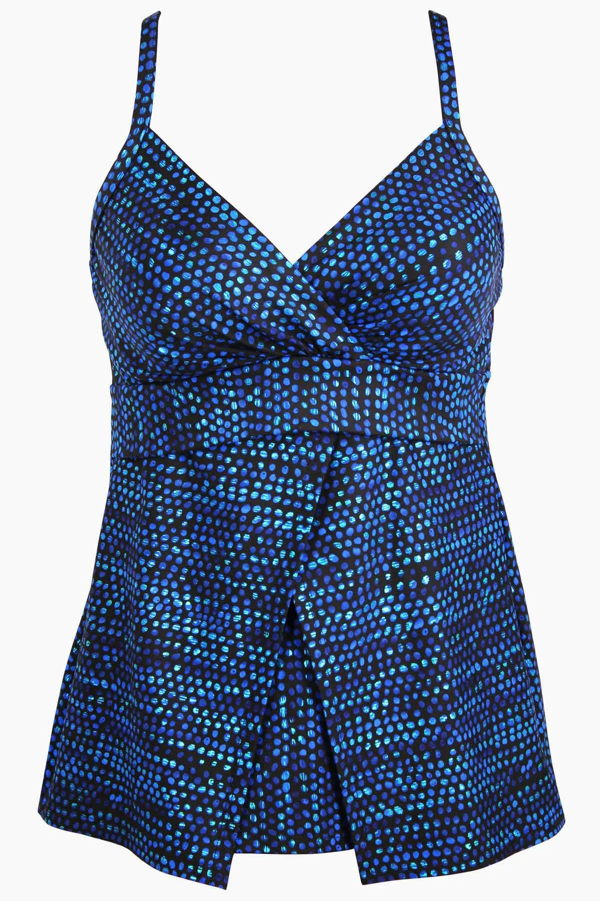 Cleo Tankini Top in Dot Com