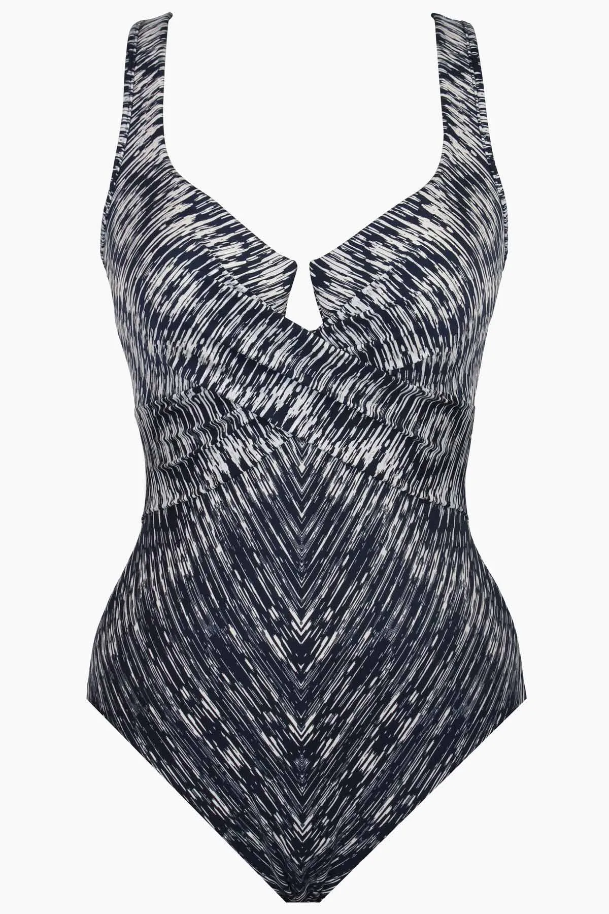 Criss Cross Escape One Piece in Silver Shores