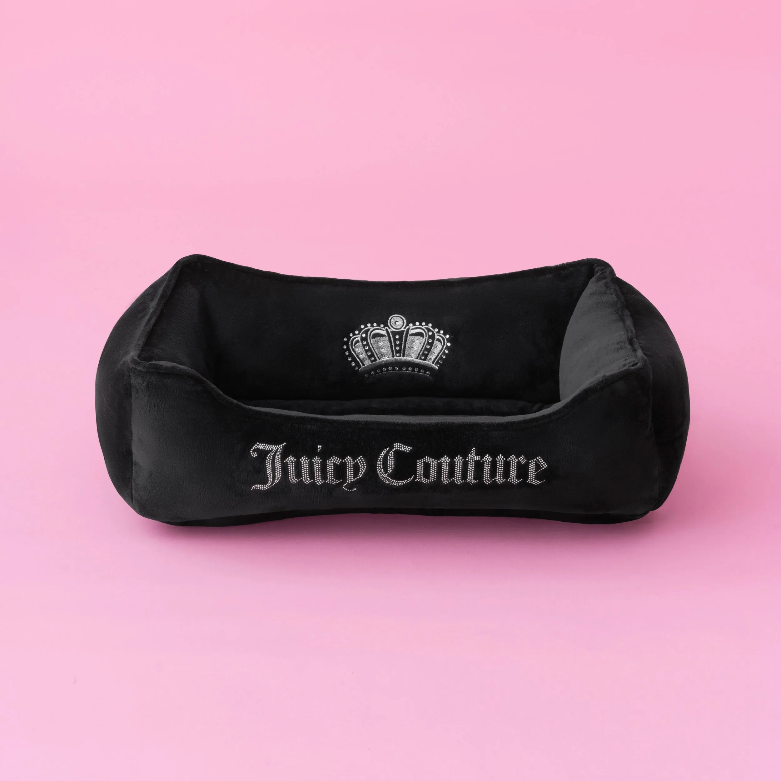 Crown Bling Black Pet Bed Juicy Couture