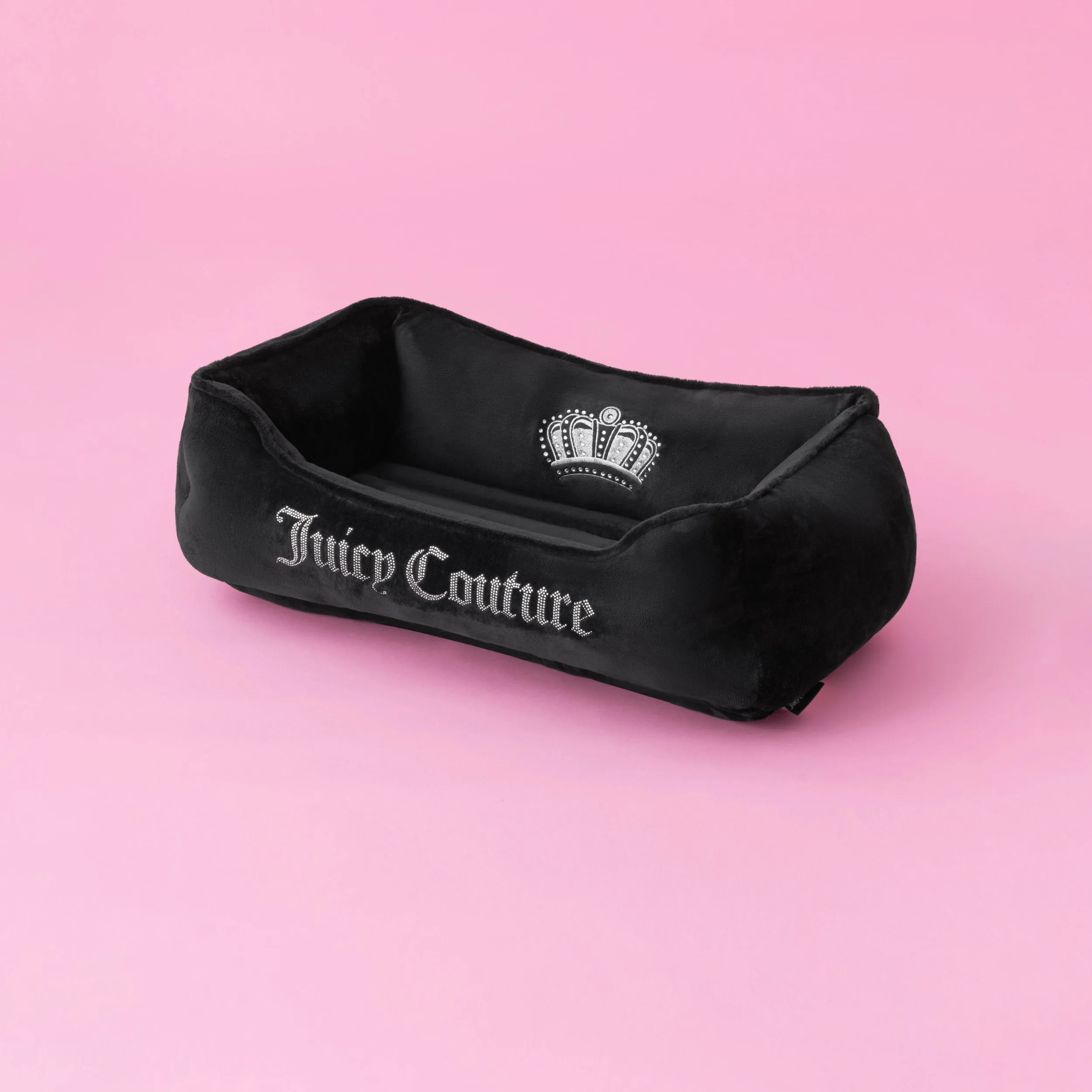 Crown Bling Black Pet Bed Juicy Couture