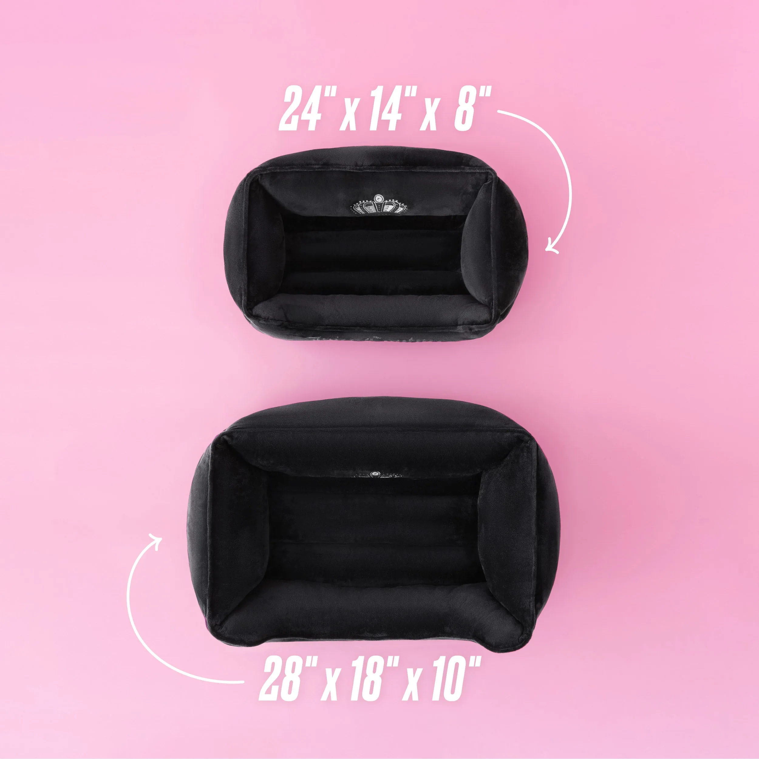 Crown Bling Black Pet Bed Juicy Couture