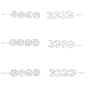 Crystal Bow & Mosaic Hair Pins