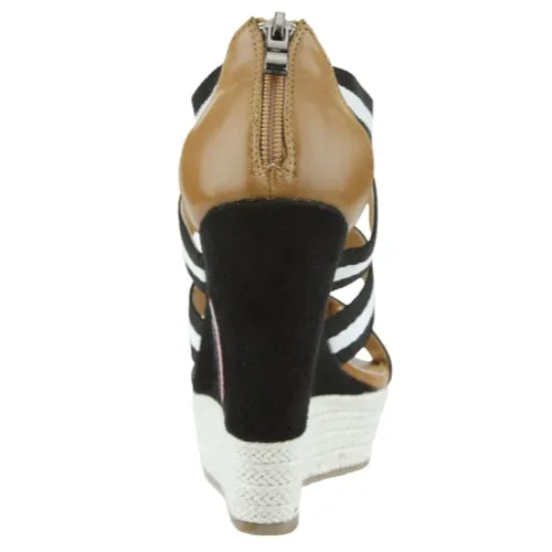 Cuce Shoes MLB Baseball Women's Washington Nationals The Rookie II Wedges Heels