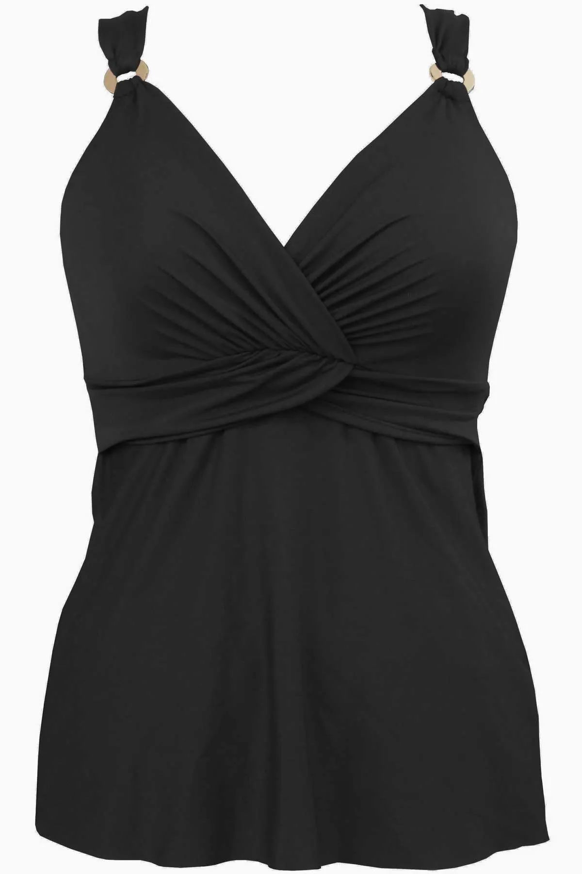 D-DDD Cup Plunge Tankini Top
