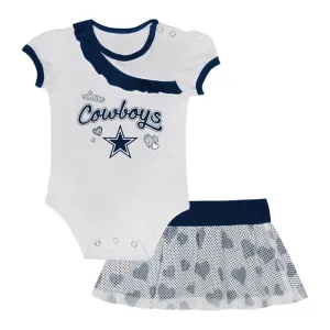 Dallas Cowboys Girl Short Sleeve Bodysuit Skirt Set Gerber Childrenswea