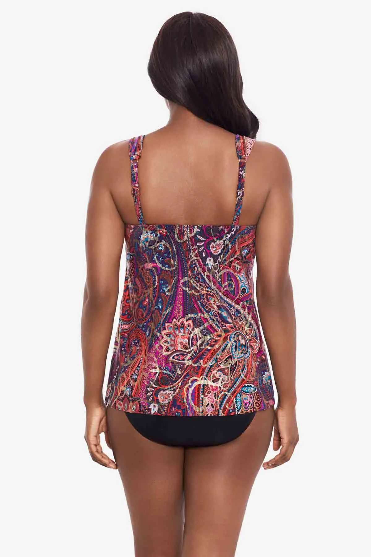 Dazzle Tankini Top in Dynasty