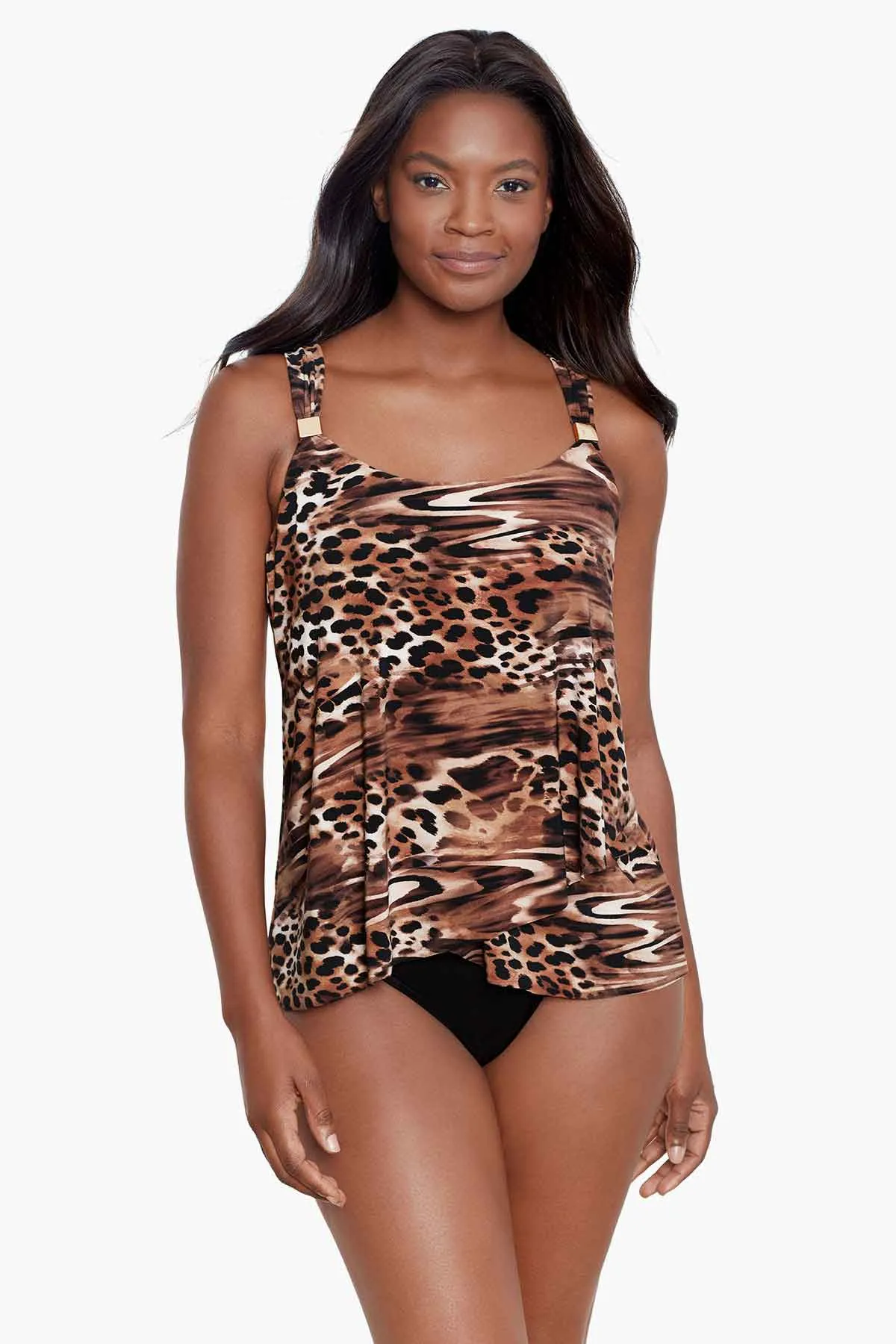 Dazzle Tankini Top in Ocicat